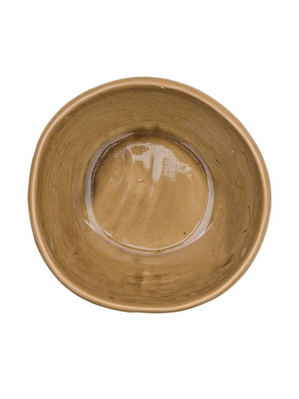 Crackle Bowl Olive