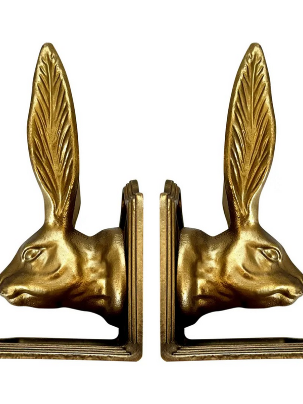 rabbit decorative book end set