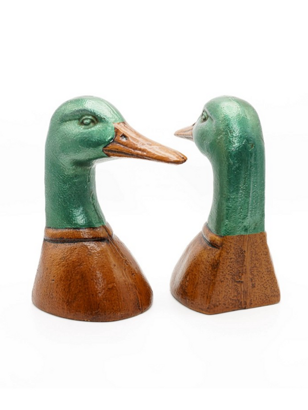 decorative duck bookend set