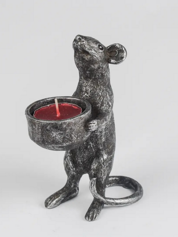standing mouse candle holder