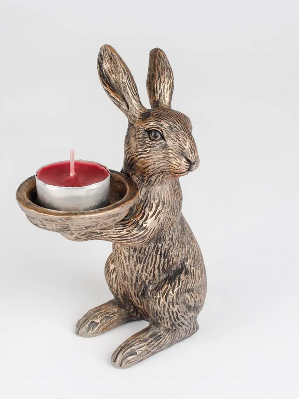 rabbit tea light holder