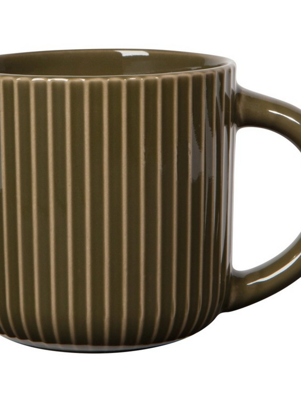 olive branch fluted mug