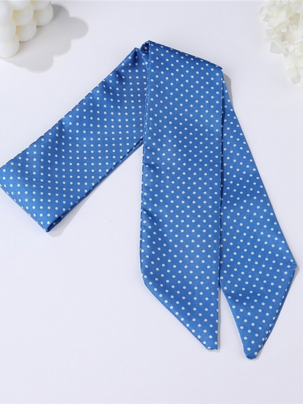 polka dot vintage style skinny scarf