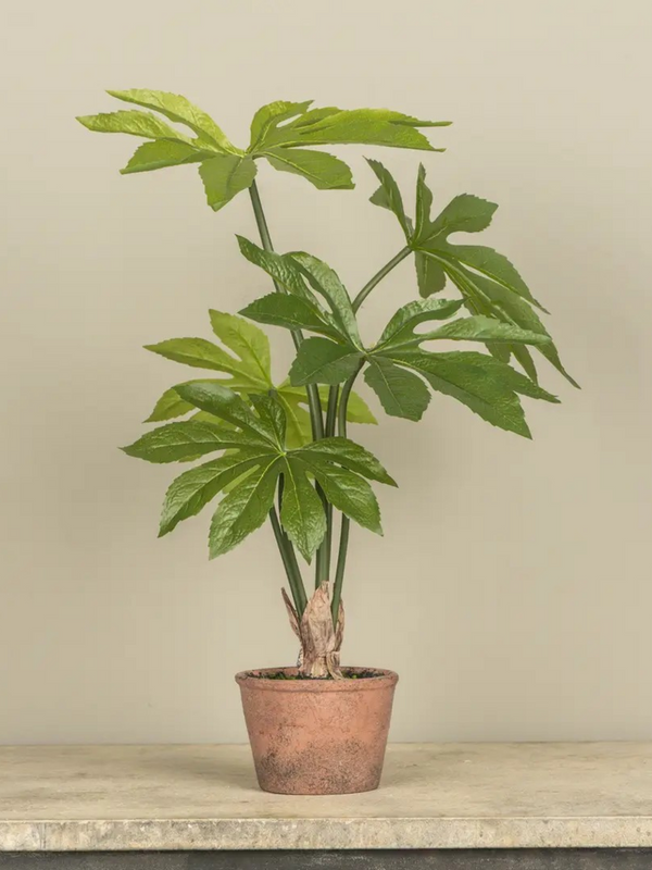 20" potted paper plant