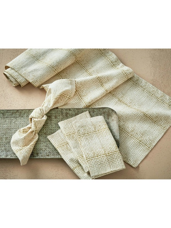 Wabi Sabi Dot Block Print Runner