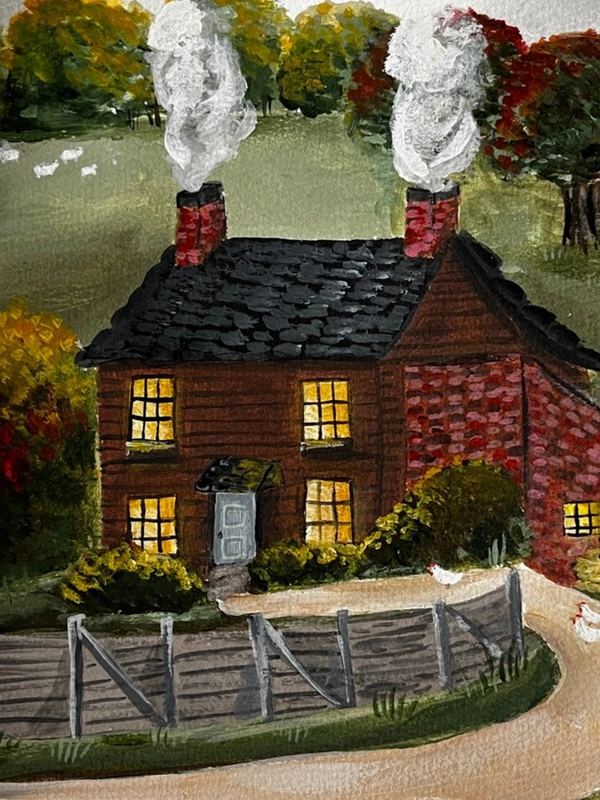 8x8 cozy evening print