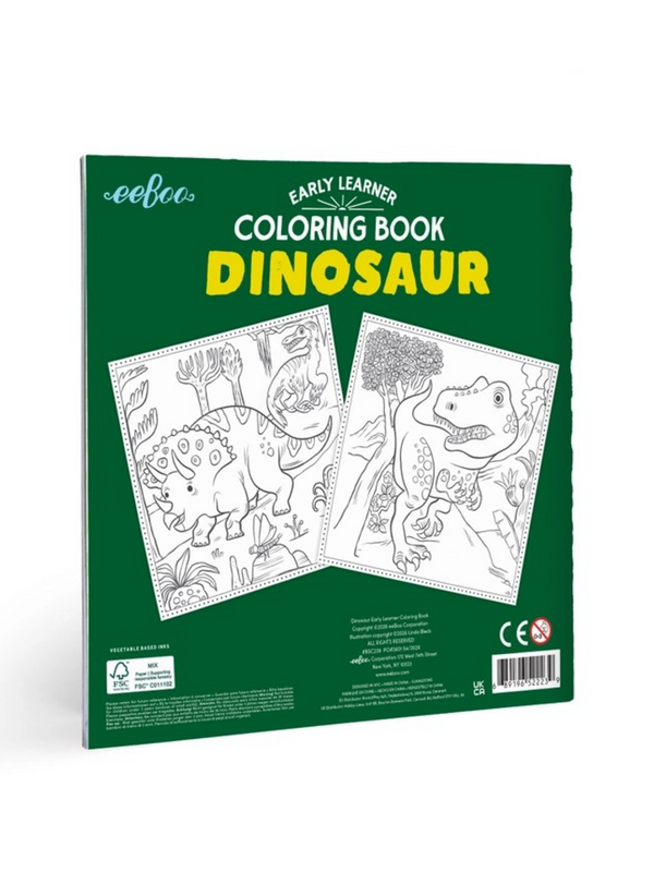 Dinosaur Square Coloring Book
