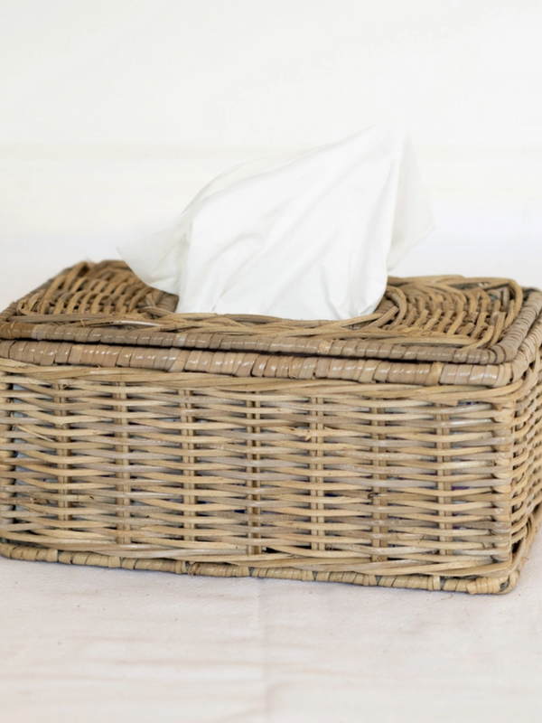 Rattan Tissue Box