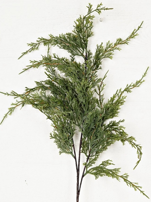 31" soft touch dripping cypress branch