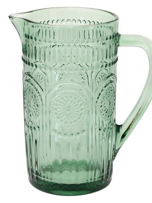 7.75" Sage Glass Pitcher