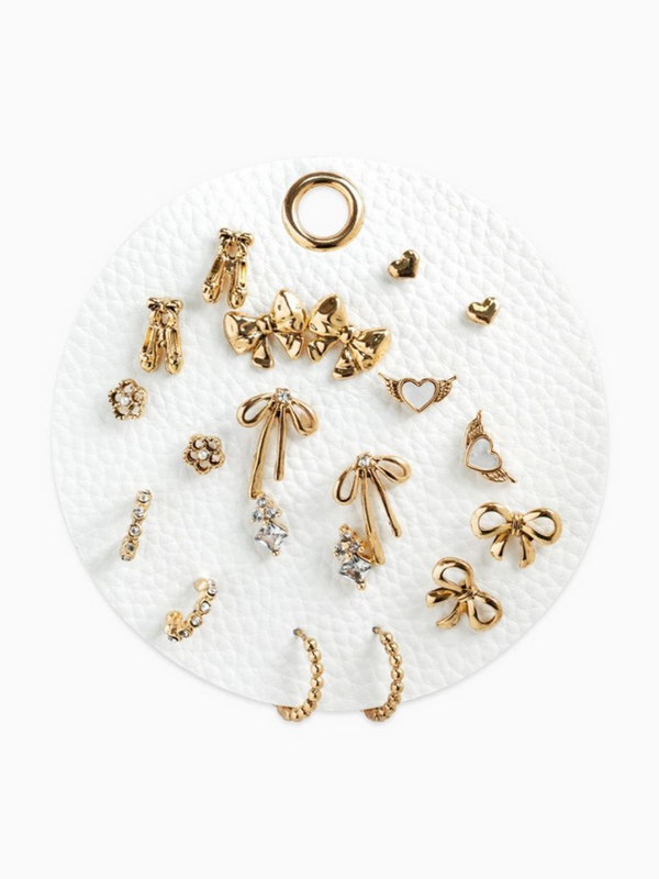 antique coquette ballet earring set