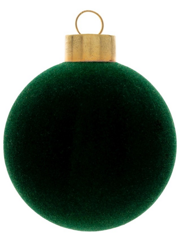 small forest felted glass ornament