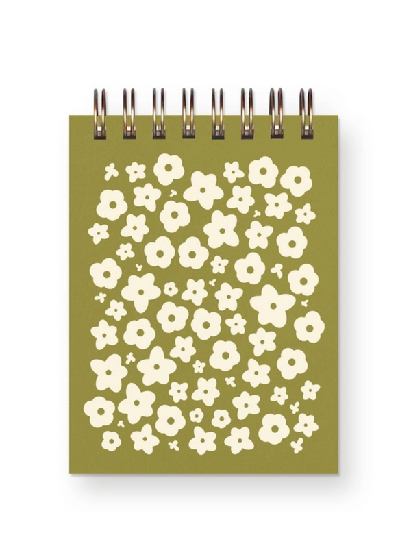 flower pattern mini jotter notebook