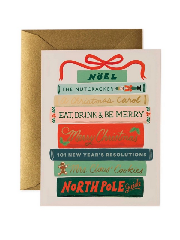 Christmas book Christmas card