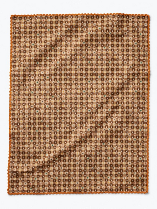 Harvest Gingham Tea Towel
