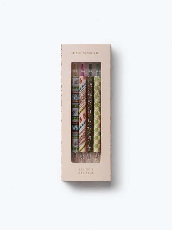 Paisley Gel Pen Set of 4