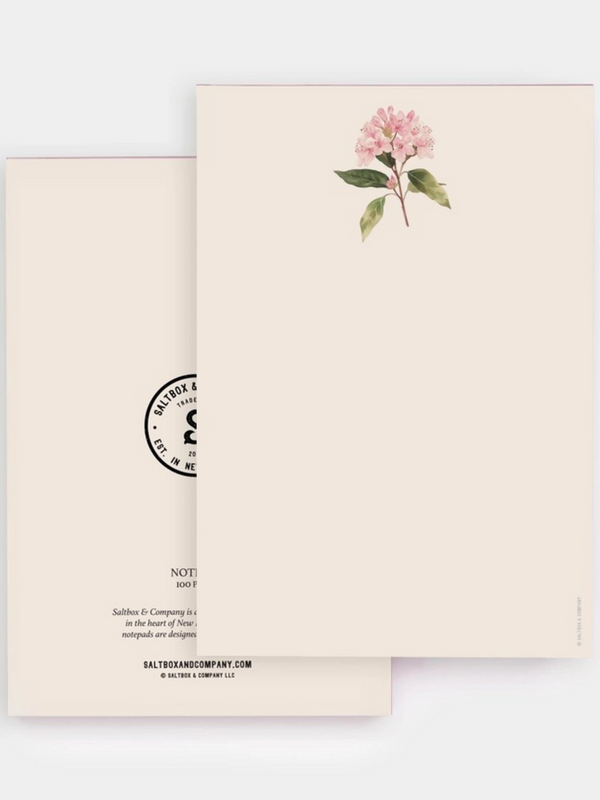 Connecticut mountain laurel notepad