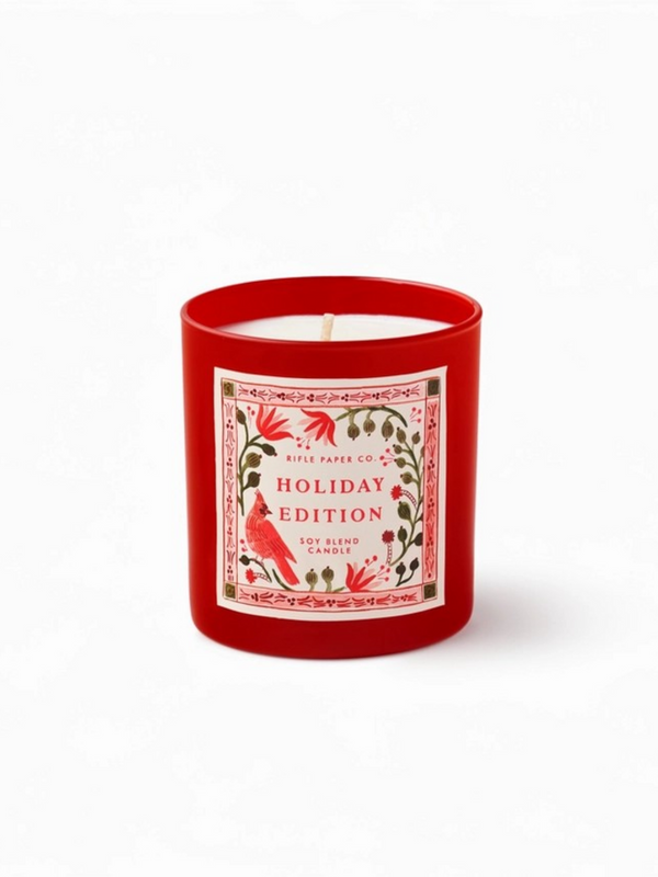 Cardinals Holiday 9.5 oz Glass Candle