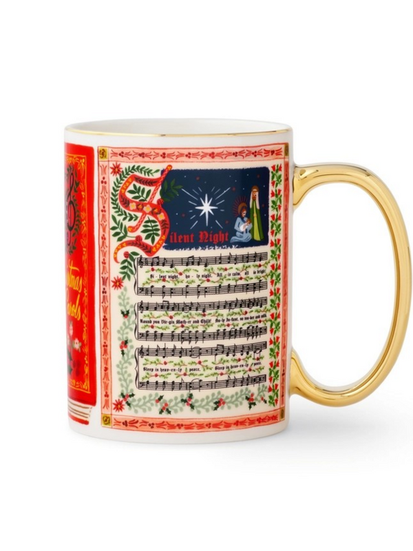 Christmas Carols Porcelain Mug