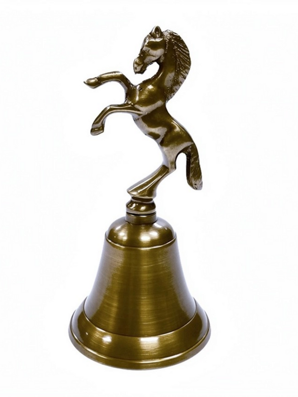 Antiqued Brass Horse Bell | Vintage Style | 5β|