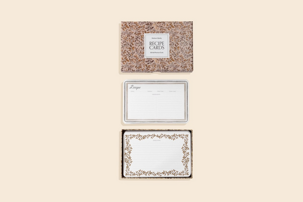 floral recipe cards