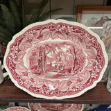 red medium platter