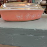 Pink Daisy Pyrex Dish