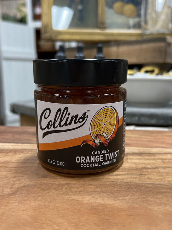 Italian Candied Orange Peel Twist Cocktail Garnish - 10.9 oz