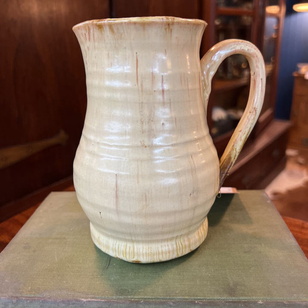 Handmade Pottery Pitcher (medium size neutral tone)