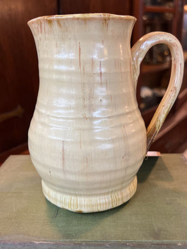 Handmade Pottery Pitcher (medium size neutral tone)