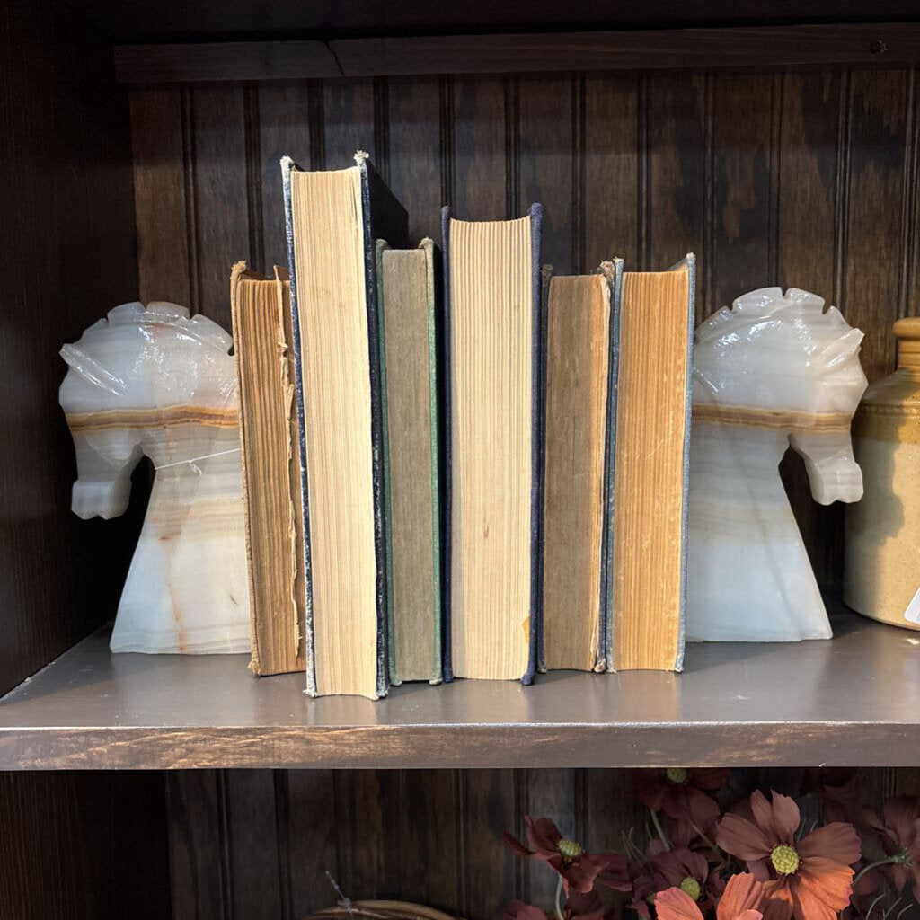 Pair of Onyx Horse-Head Bookends