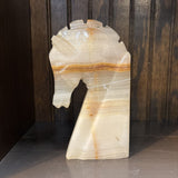 Pair of Onyx Horse-Head Bookends