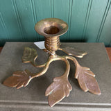 Brass Leaf Candleholder