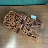 Foldable Wooden Carved Book Stand