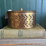 Brass Oval Trinket Box with Lid