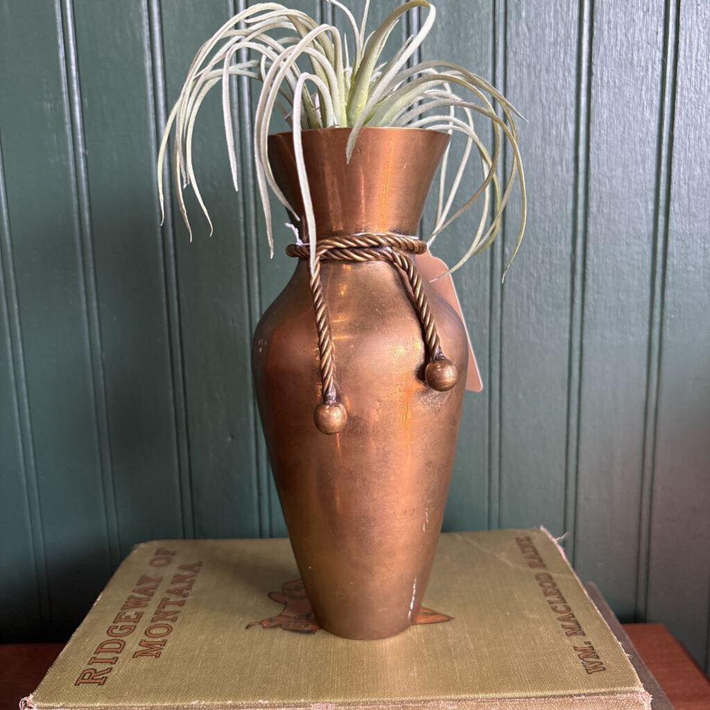 Brass Vase with Tassels