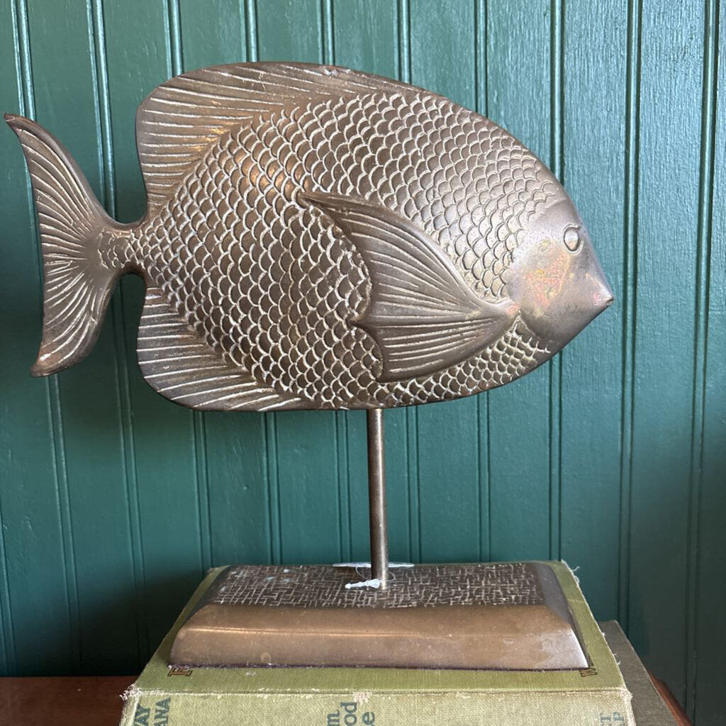Brass Fish on Stand