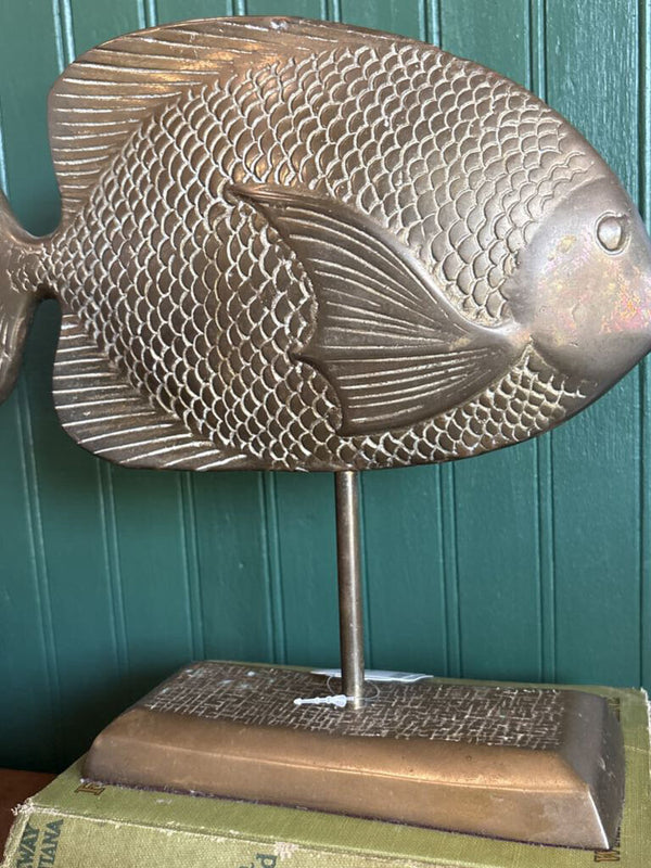 Brass Fish on Stand