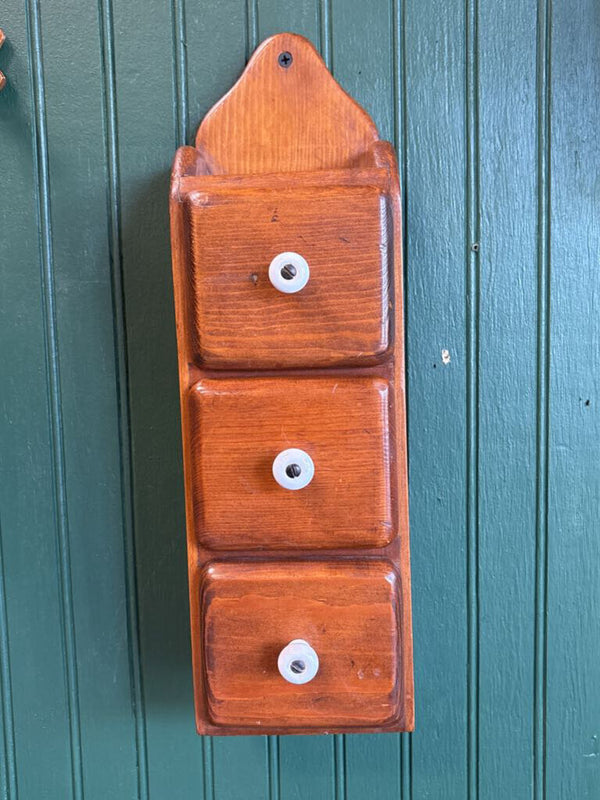 Wooden Three Drawer Organizer