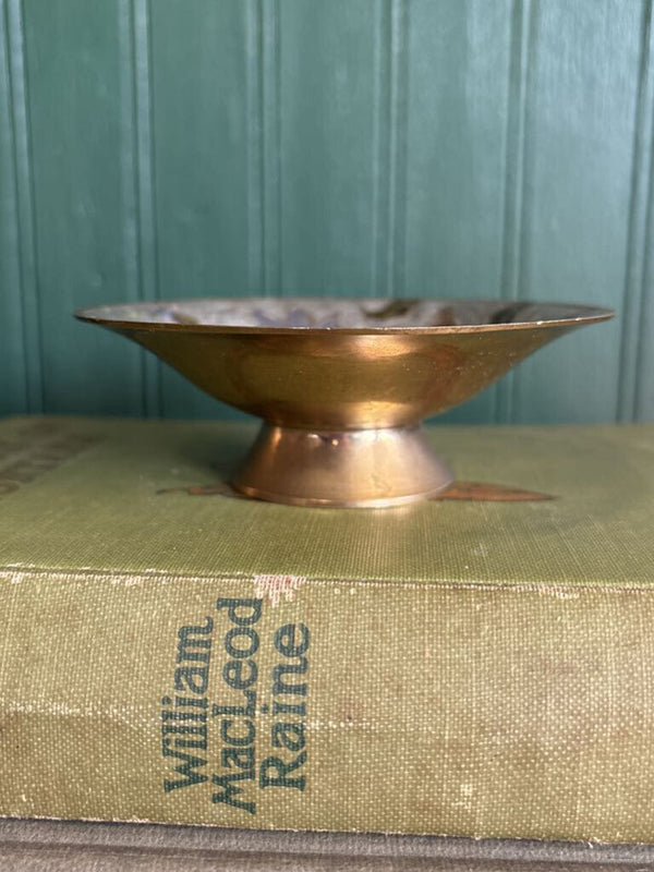 Vintage Brass Floral Trinket Catch All