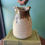 Handmade Brown & Beige Toned Pottery Pitcher