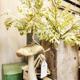 Woodland Paper Mache Mushroom Ornament - light green