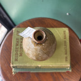 Handmade Green Drip Glazed Pottery Vessel