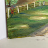 12x16 barn scene art on canvas board