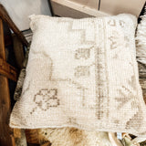 Handmade upcycled pillow with design