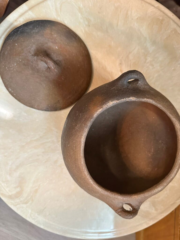 Primitive Lidded Pot