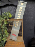 Vintage time card slot 4-1/2"W x 22"H