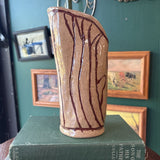 Handmade Pottery Vase / Pitcher - Tree Motif