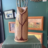 Handmade Pottery Vase / Pitcher - Tree Motif