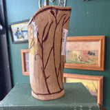 Handmade Pottery Vase / Pitcher - Tree Motif